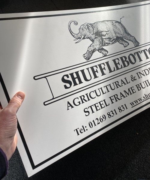 Farm, steel framed and agricultural building logo signs and boards