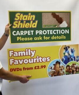 Header cards custom printed