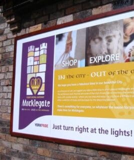 anti graffiti large format sign
