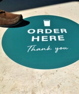 Order here custom printed floor stickers