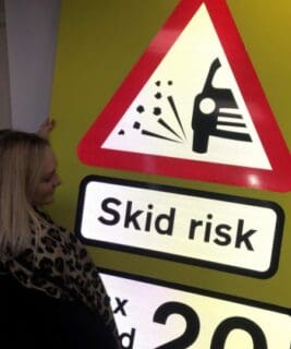 Reflective road signs