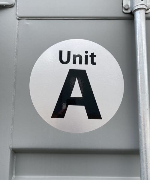 Self storage stickers