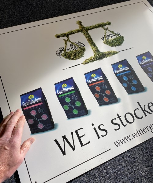 Stockist board sign custom printed in UK