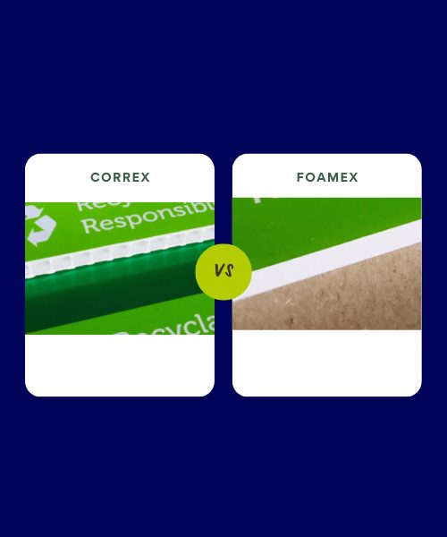 What is the difference between Correx® and Foamex?