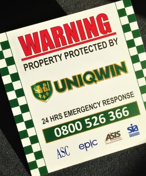 Warning Sign and site security board Printing