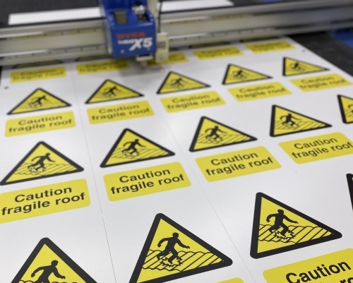 fragile roof sticker printing