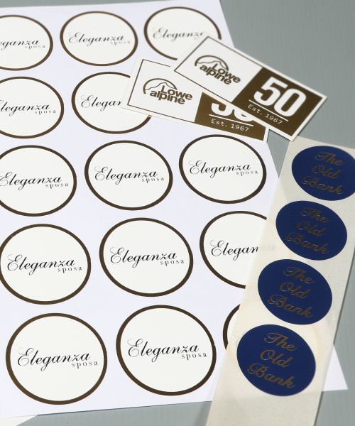 Custom Gold Stickers - Produced in One Business Day