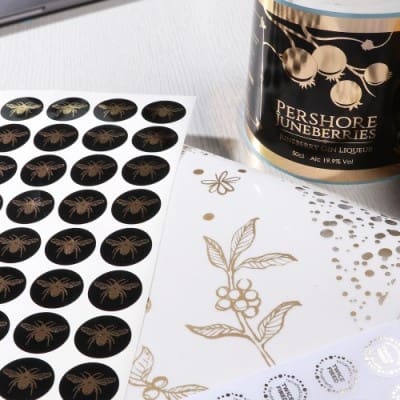 gold sticker sheet