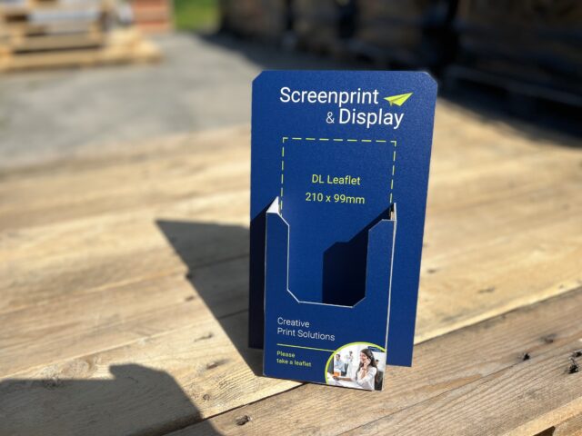 Brochure Folding Machine Colour Leaflet Holder Flyer Menu Counter