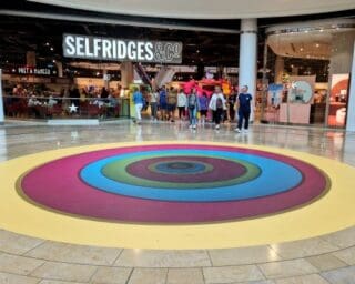 giant circle custom floor stickers