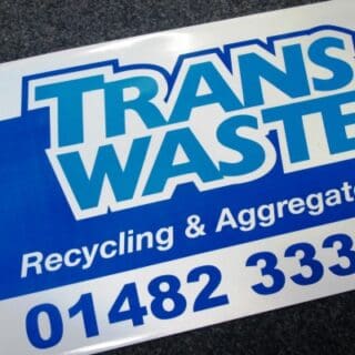 Trans Waste marketing sticker