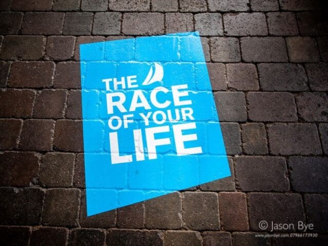 race fo your life floor sticker