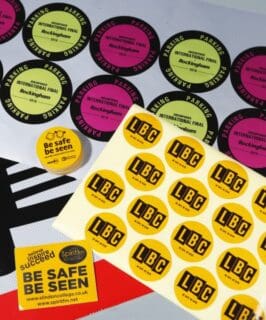 selection of relfective stickers