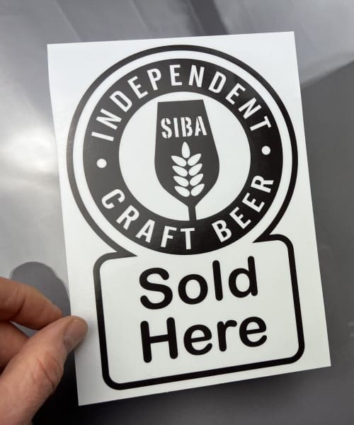 sold here custom printed window stickers