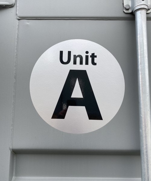 Unit A cabin sticker