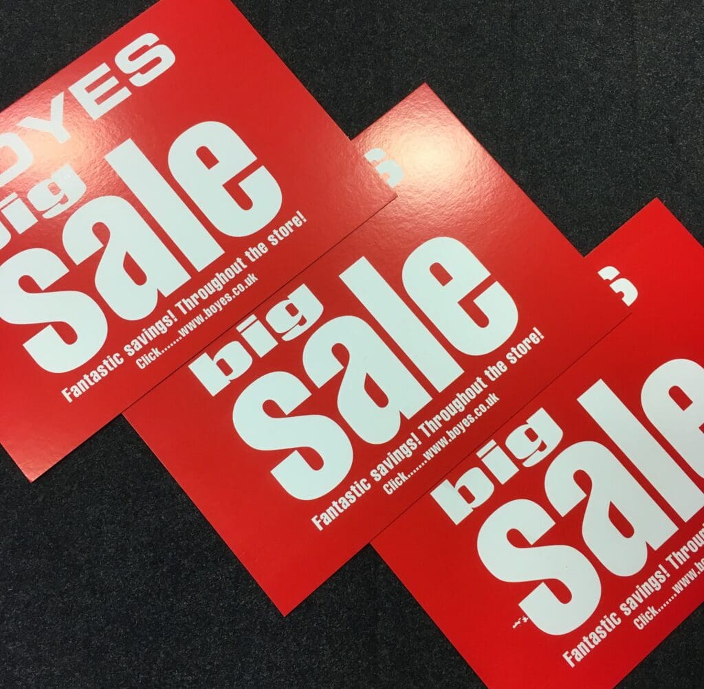 Big sale sign