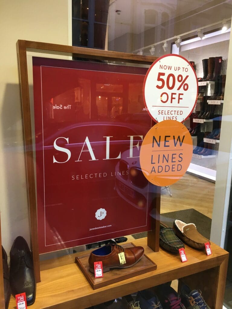 Red Sale Window Posters