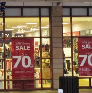 ao large shop sale window posters