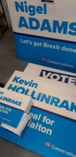 Personalised Conservative candidate campaign boards