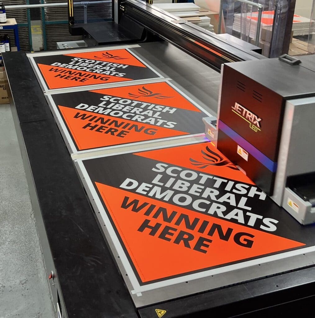 printing of political campaign signs