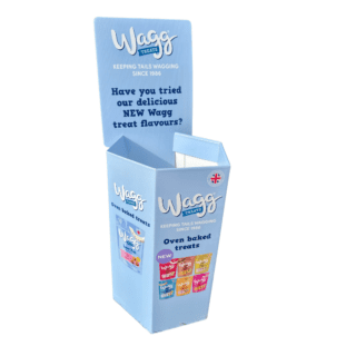 Custom printed dump bins