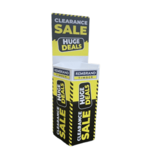 Custom printed standard recyclable dump bin