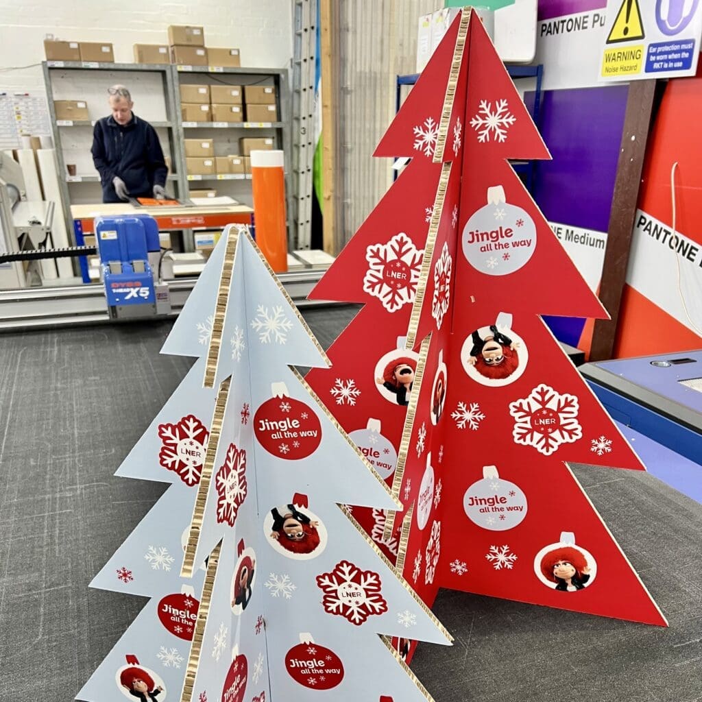 Christmas tree standee floor display
