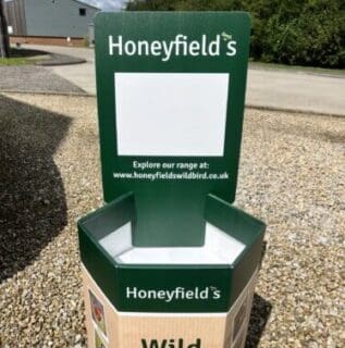 Promotional display bin custom printed