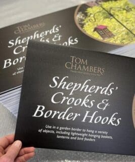 Tom Chambers product header board printed and cut to size ready to display in retail store
