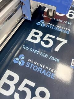 Self storage sticker numbers