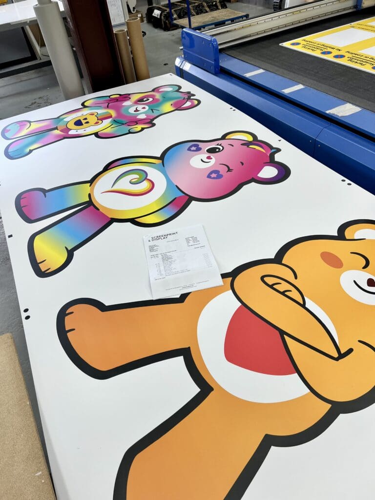 Care bear standees - life size cartoon characters