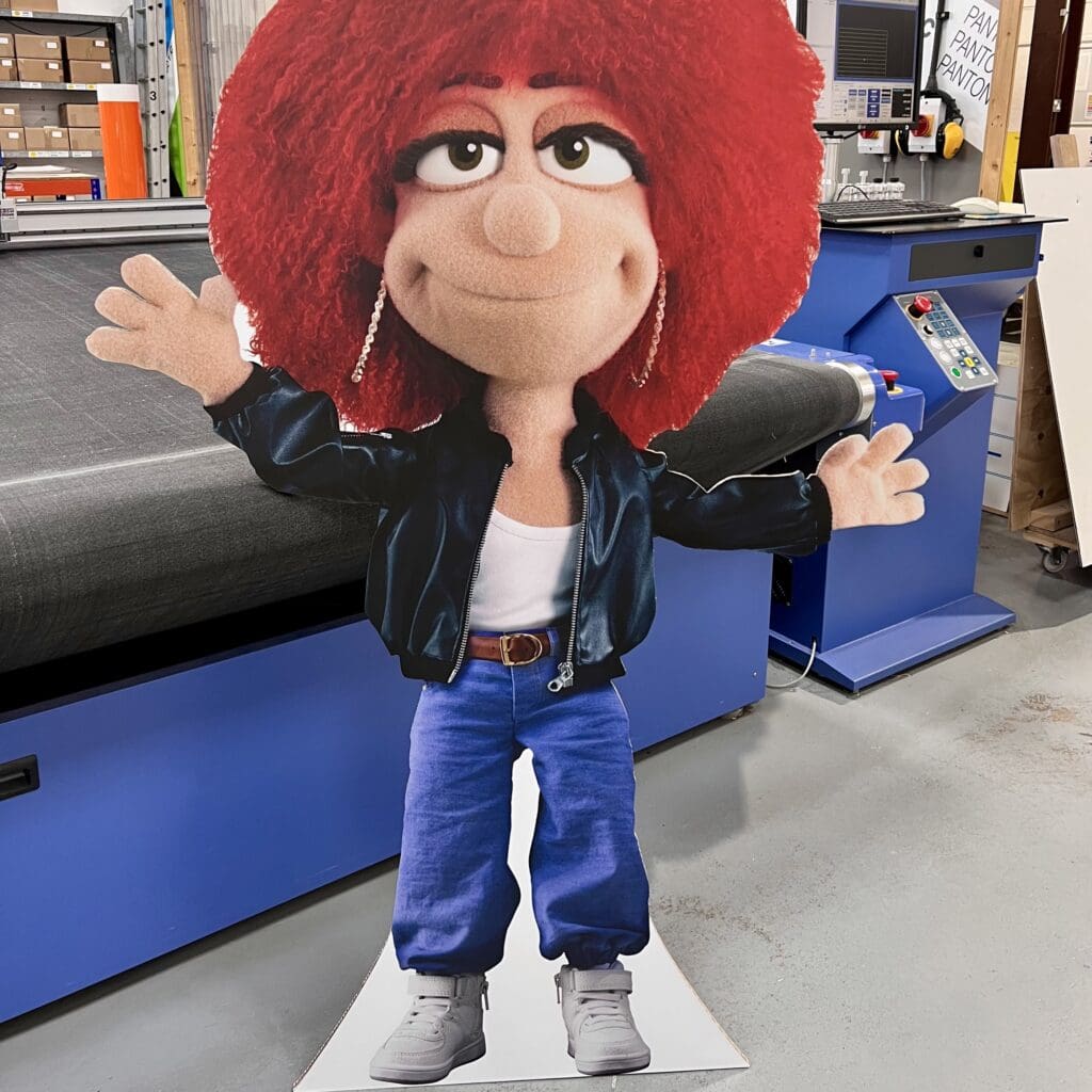 Custom printed standee cut outs