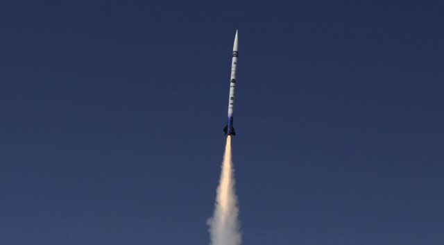 stickers on a rocket that has been launched showing durability