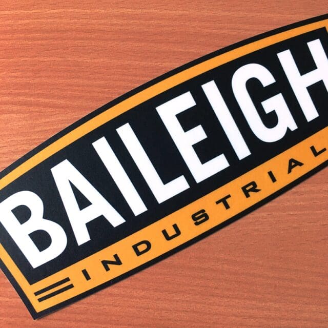 Baileigh industrial sticker