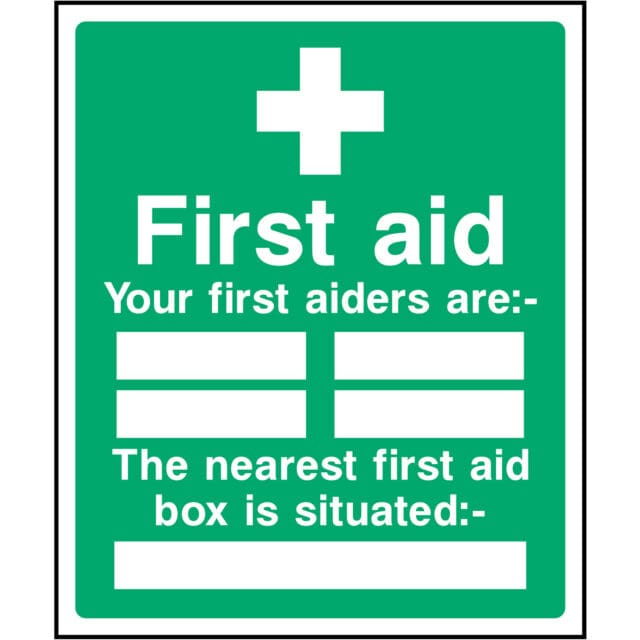 First aid sign