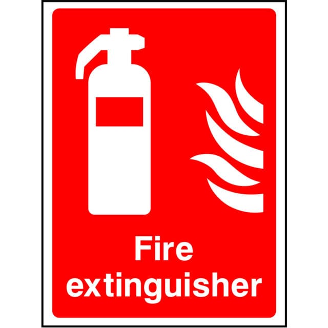 Fire extinguisher sign