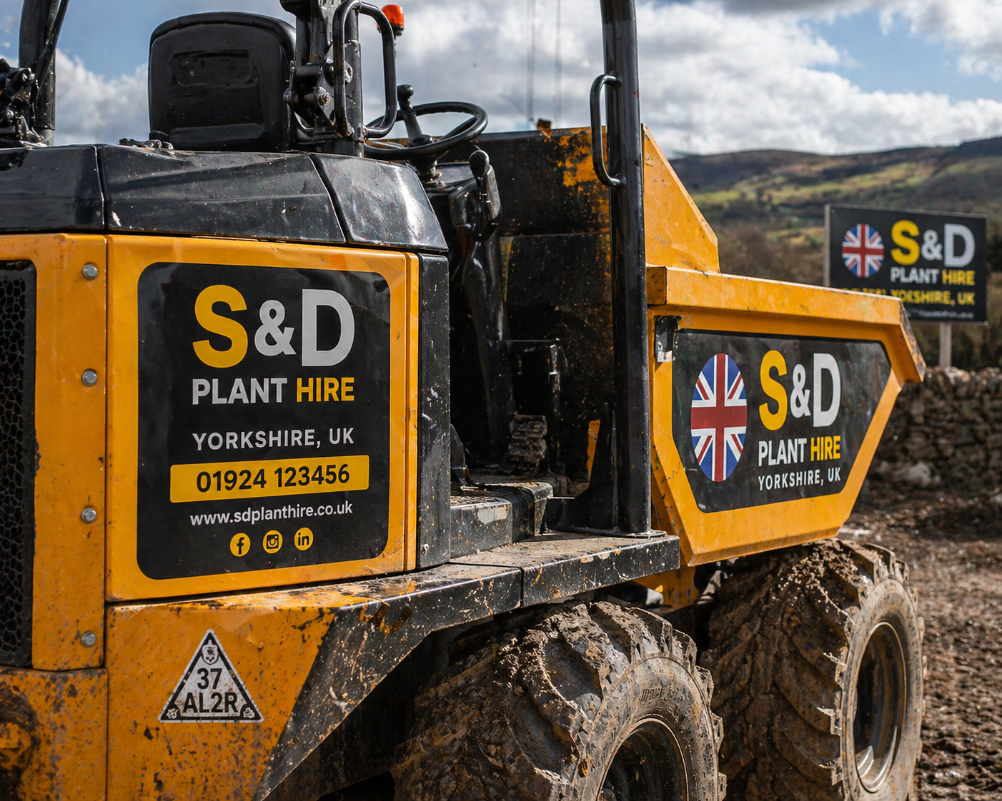 How Plant Hire companies use stickers for asset tracking & branding