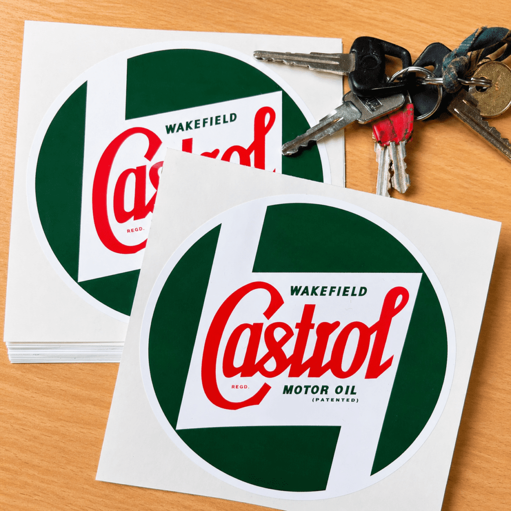 Vinyl printed branding stickers