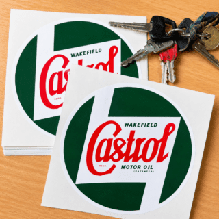 Vinyl printed branding stickers