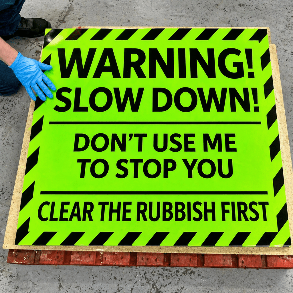 Hi Viz printed sticker