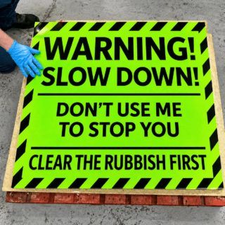 Hi Viz printed sticker