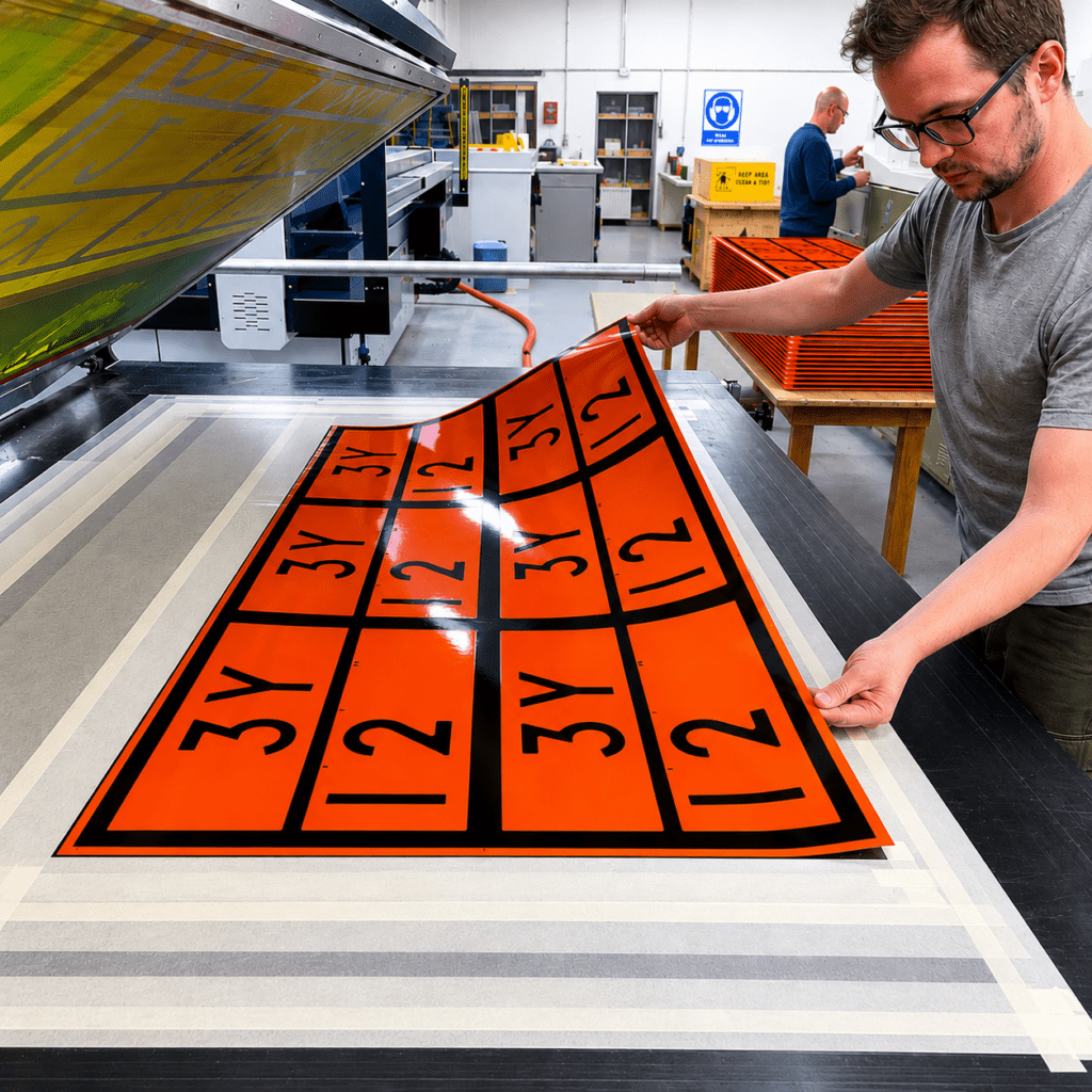 Commercial screen printing on plastic