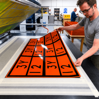 Commercial screen printing on plastic