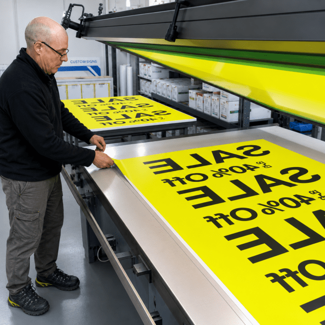 Free issue material printing